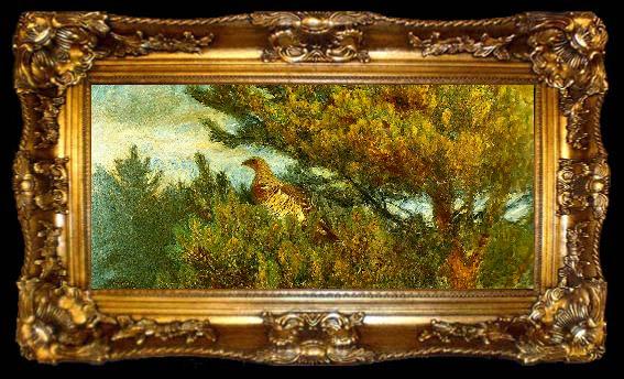 framed  bruno liljefors tjaderhona, ta009-2